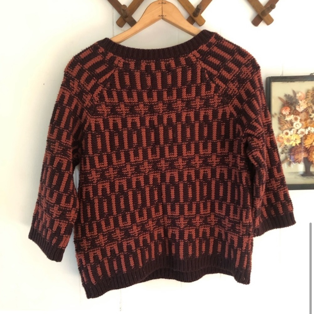 Loft Wool Blend Thick Autumn Knit Sweater Medium - Picture 5 of 5